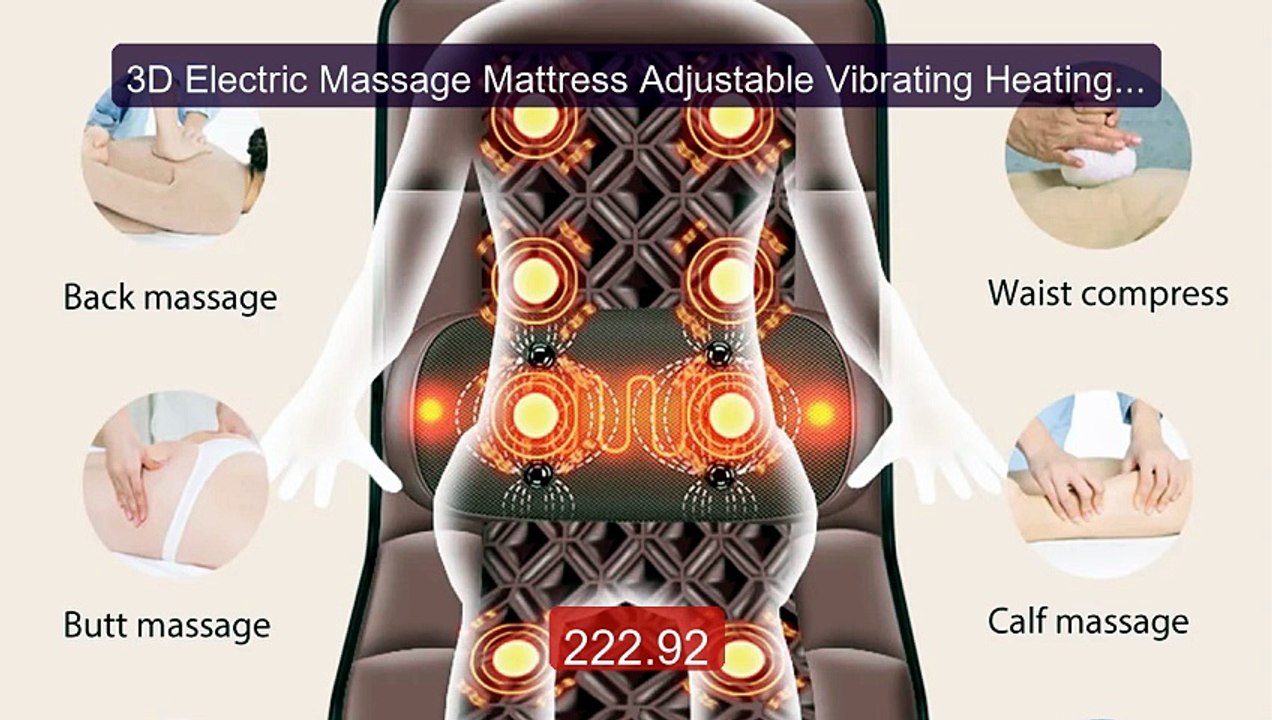 3D Electric Massage Mattress Adjustable Vibrating Heating Mass... -- Hot Deal 2026 | Limited Offer!