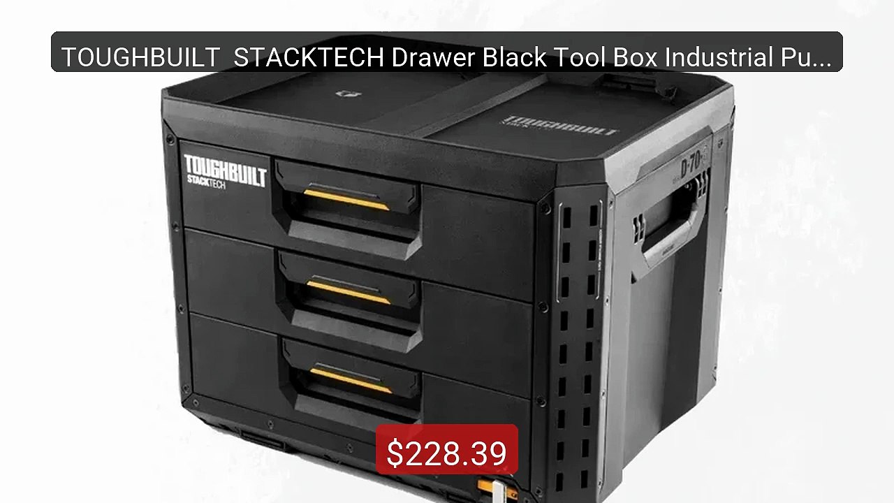 TOUGHBUILT  STACKTECH Drawer Black Tool Box Industrial Punk Bo... -- Hot Deal 2026 | Limited Offer!