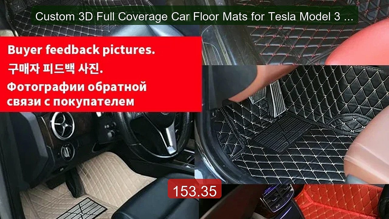 Custom 3D Full Coverage Car Floor Mats for Tesla Model 3 20... -- Top Pick 2026 | Unbeatable Price!