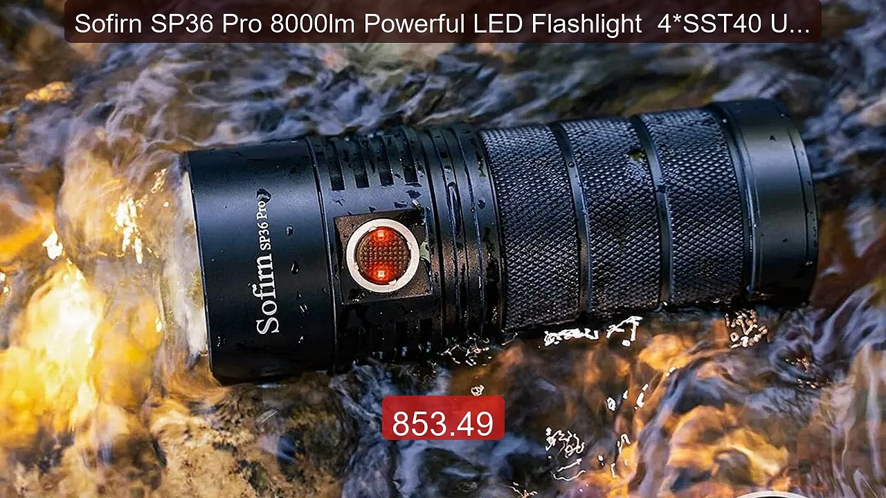 Sofirn SP36 Pro 8000lm Powerful LED Flashlight  4*SST40 USB C Recha... -- Top Rated 2026 | Buy Now!