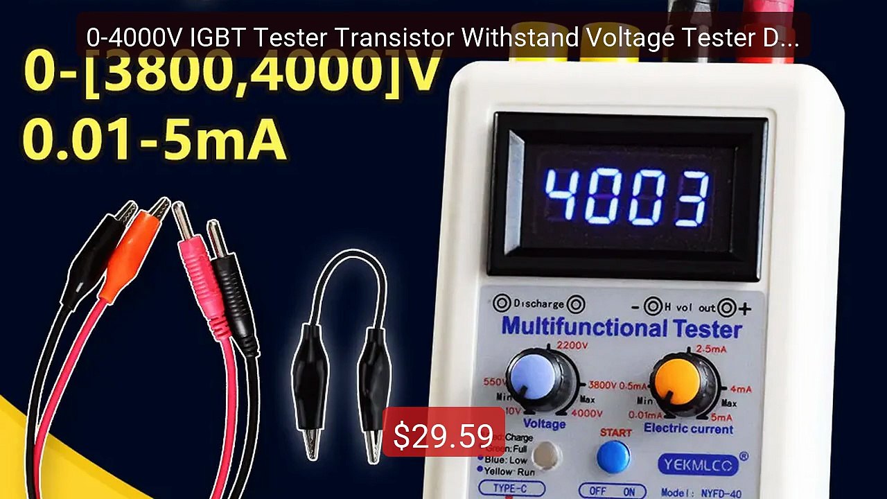0-4000V IGBT Tester Transistor Withstand Voltage Tester Diode ... -- Best Buy 2026 | Great Quality!