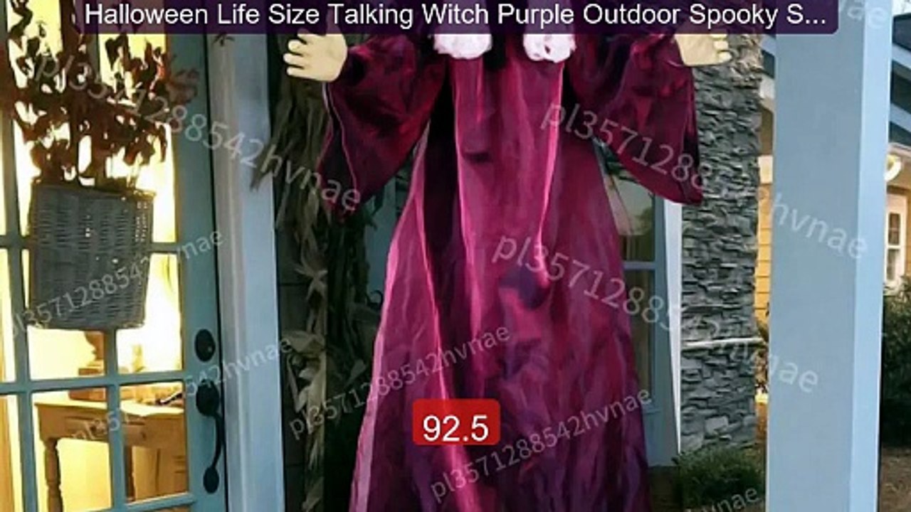 Halloween Life Size Talking Witch Purple Outdoor Spooky Sca... -- Top Pick 2026 | Unbeatable Price!