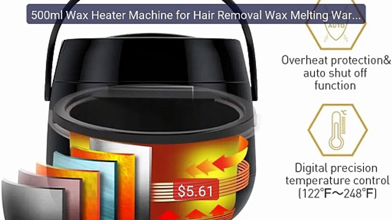 500ml Wax Heater Machine for Hair Removal Wax Melting Warme... -- Top Pick 2026 | Unbeatable Price!