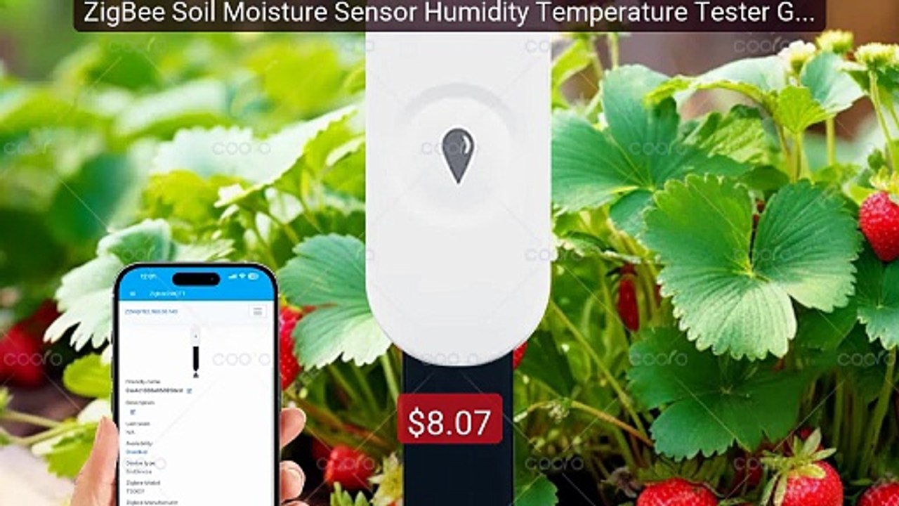 ZigBee Soil Moisture Sensor Humidity Temperature Tester Garden Aut... -- Best Deal 2026 | Shop Now!