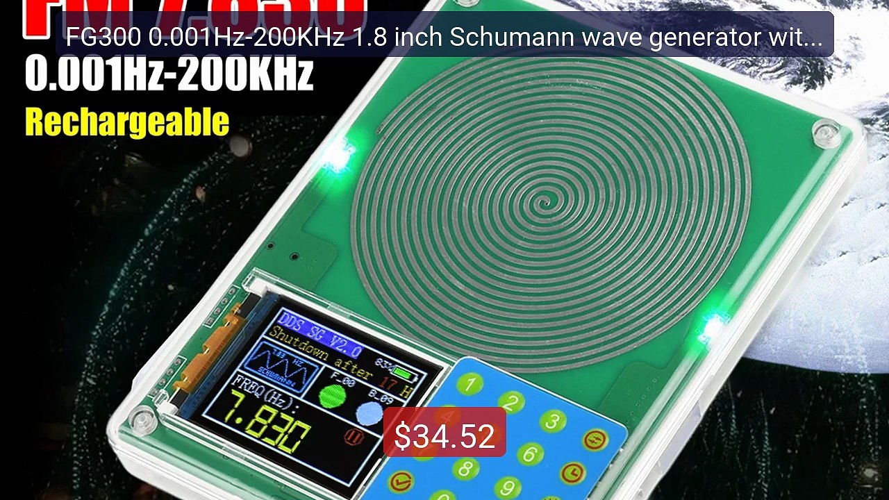FG300 0.001Hz-200KHz 1.8 inch Schumann wave generator with mu... -- Amazing Value 2026 | Must Have!