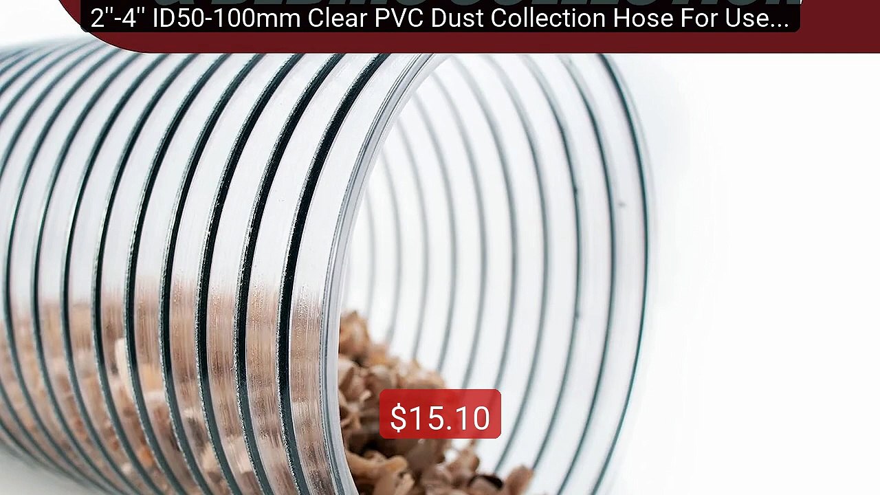 2''-4'' ID50-100mm Clear PVC Dust Collection Hose For Use w... -- Top Pick 2026 | Unbeatable Price!