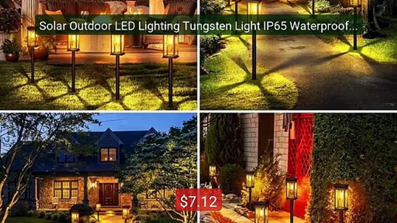 Solar Outdoor LED Lighting Tungsten Light IP65 Waterproof Long Endu... -- Top Rated 2026 | Buy Now!