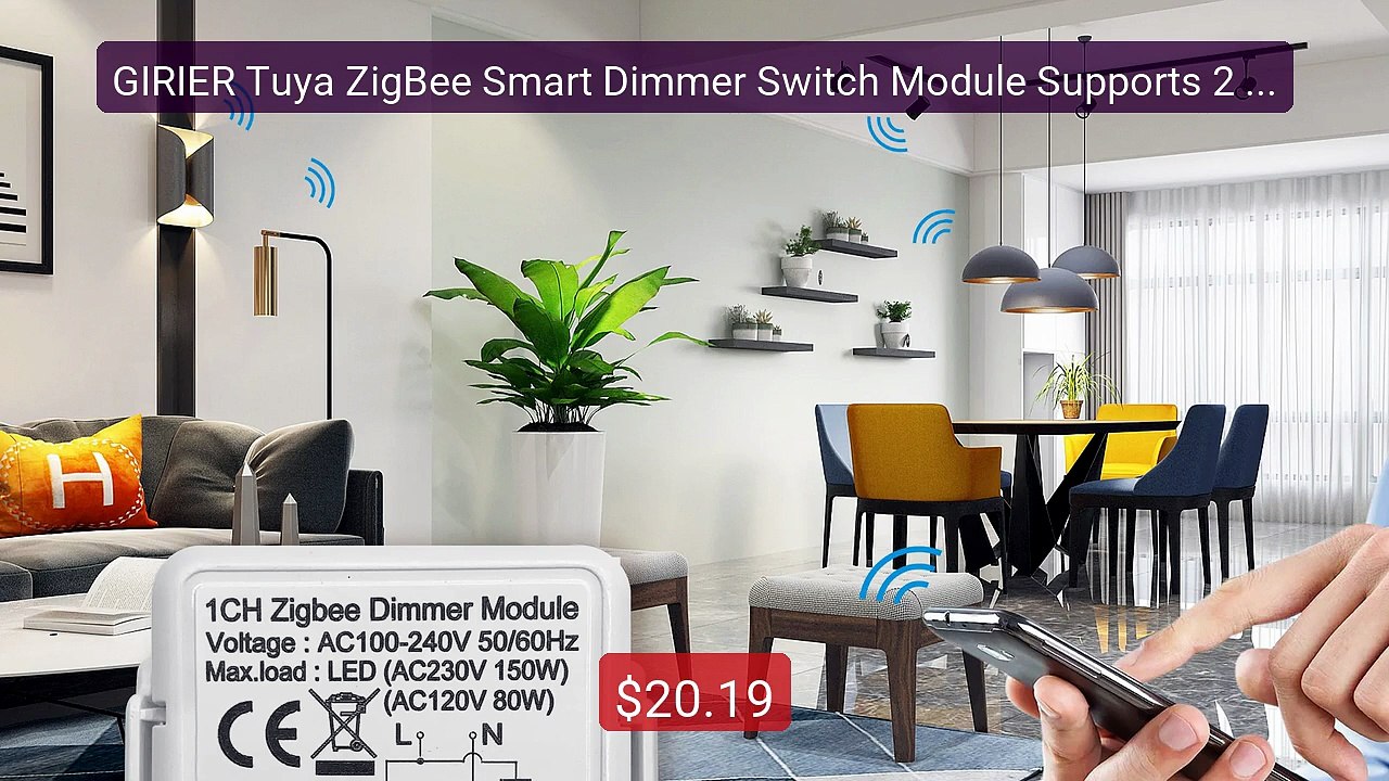GIRIER Tuya ZigBee Smart Dimmer Switch Module Supports 2 Way ... -- Amazing Value 2026 | Must Have!