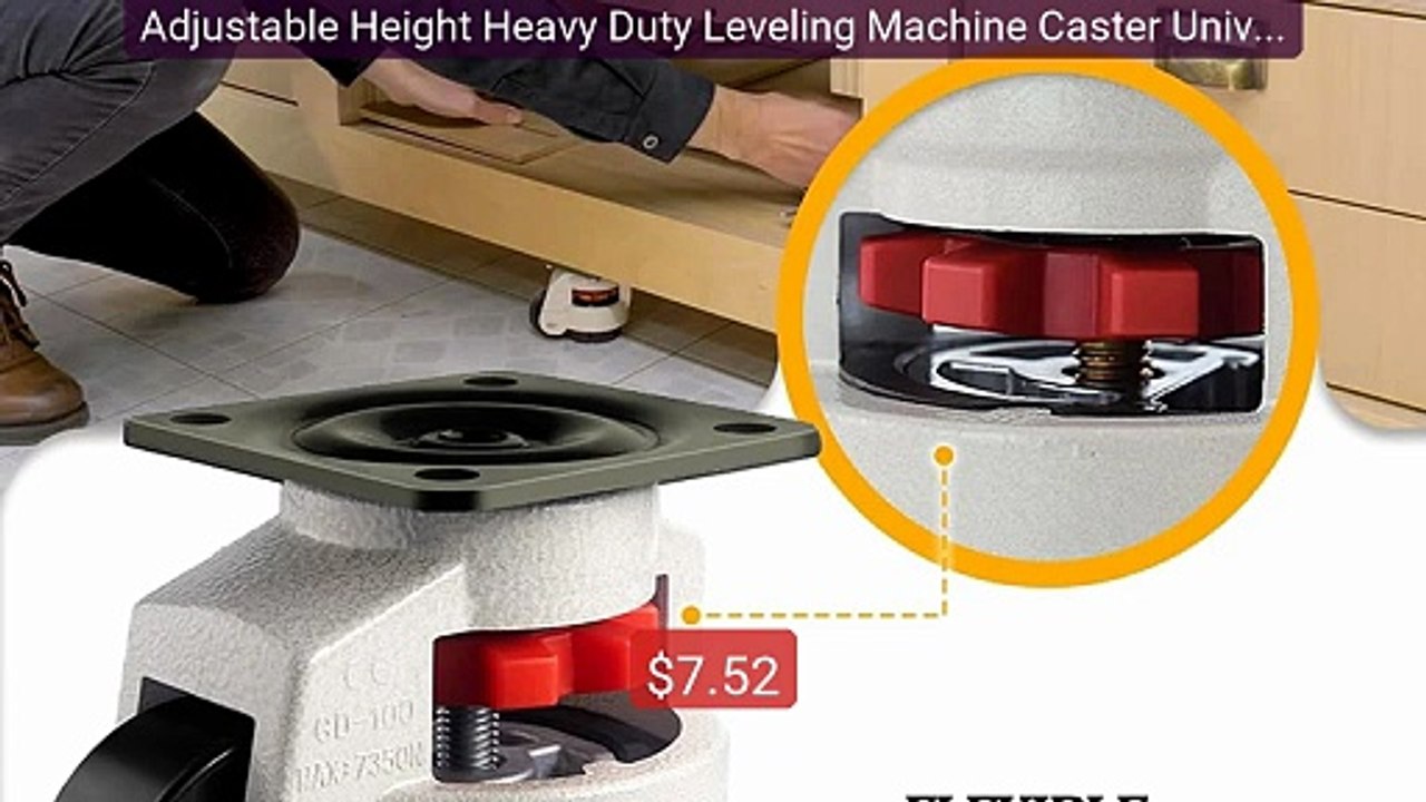 Adjustable Height Heavy Duty Leveling Machine Caster Universal Anti... -- Top Rated 2026 | Buy Now!