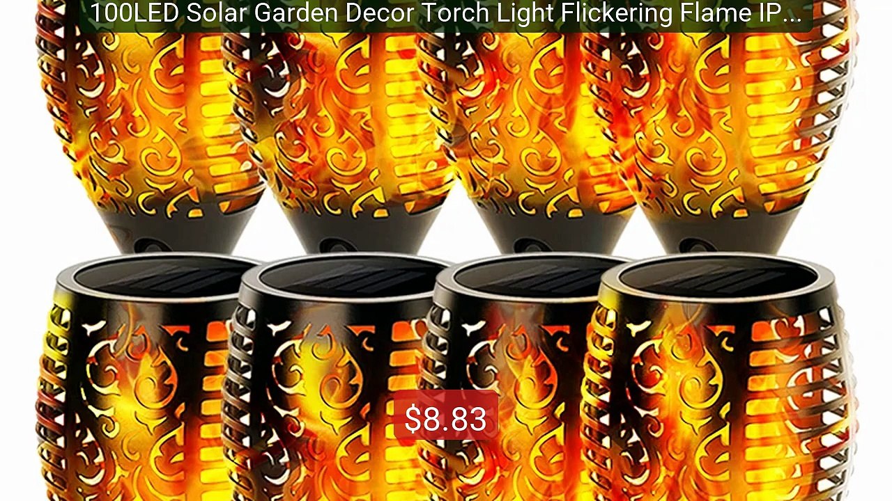 100LED Solar Garden Decor Torch Light Flickering Flame IP65 Wa... -- Best Buy 2026 | Great Quality!