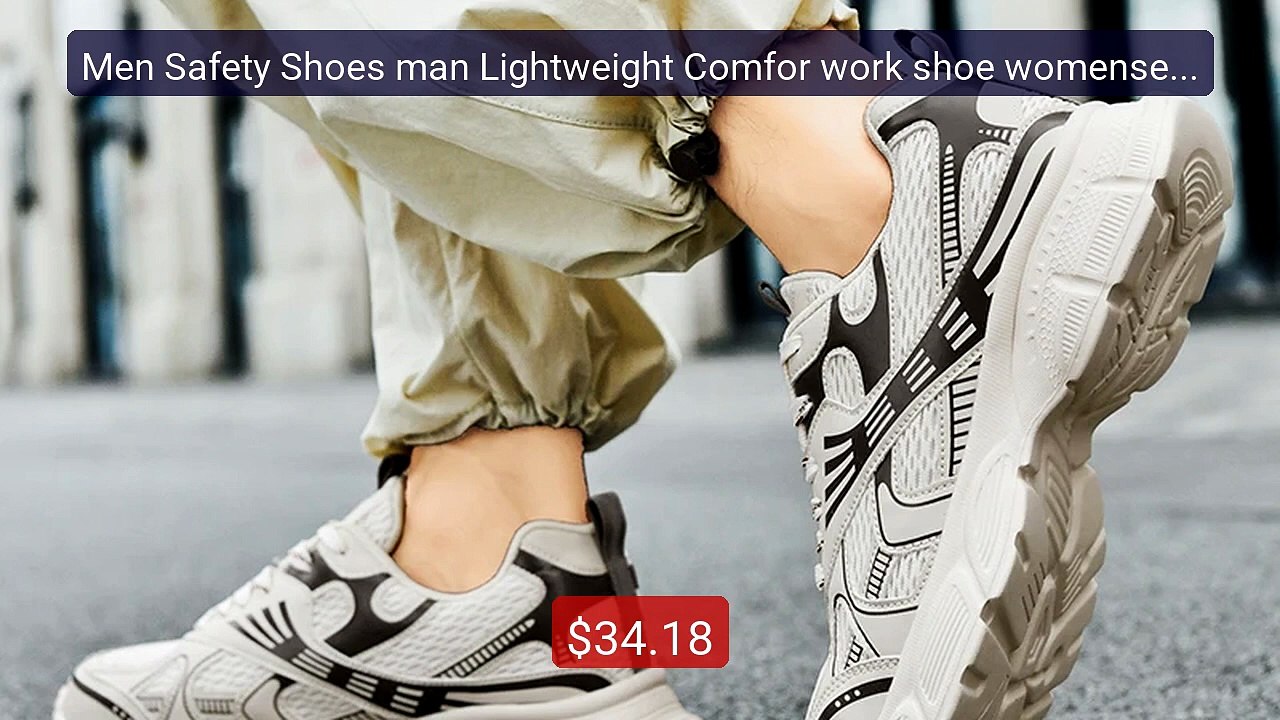 Men Safety Shoes man Lightweight Comfor work shoe womensecu... -- Top Pick 2026 | Unbeatable Price!