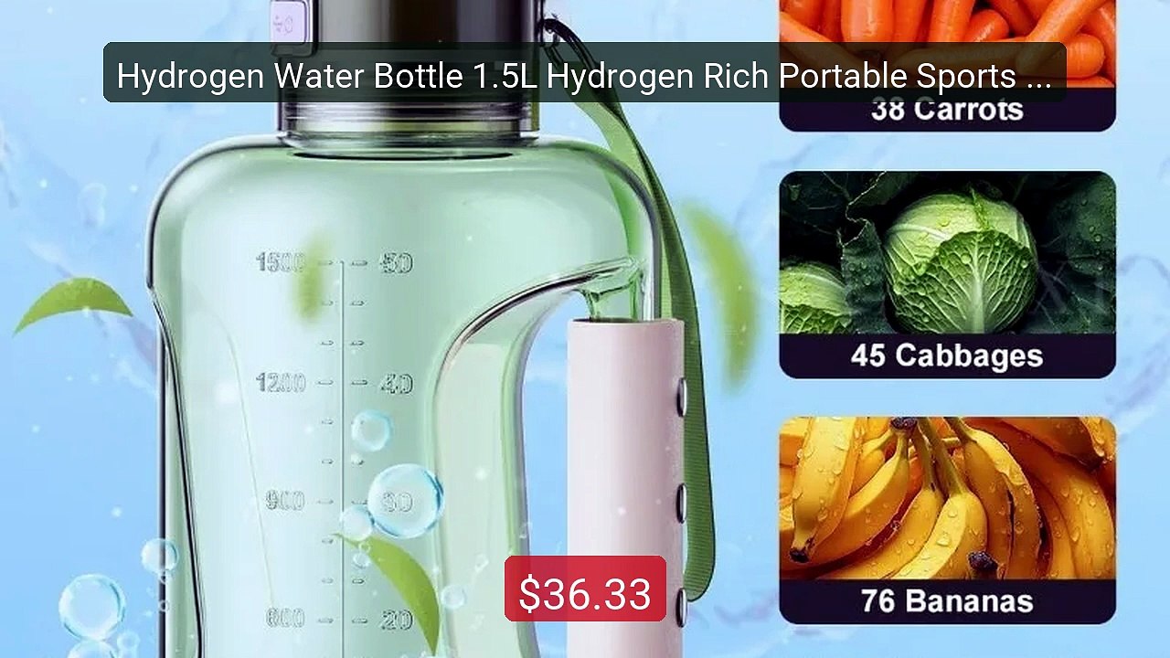 Hydrogen Water Bottle 1.5L Hydrogen Rich Portable Sports Water Bott... -- Top Rated 2026 | Buy Now!