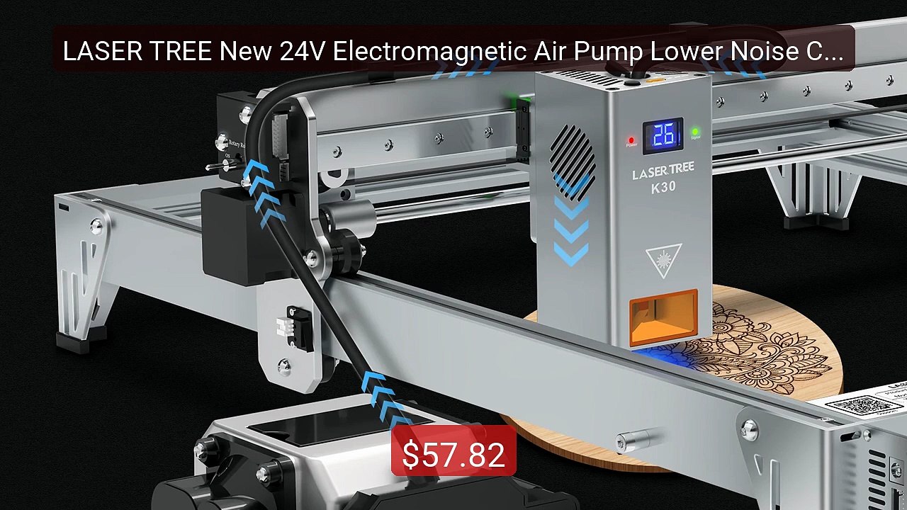 LASER TREE New 24V Electromagnetic Air Pump Lower Noise Com... -- Top Pick 2026 | Unbeatable Price!