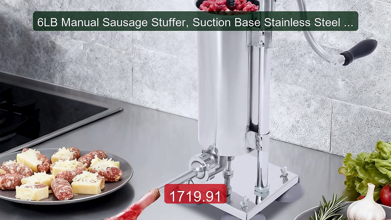 6LB Manual Sausage Stuffer, Suction Base Stainless Steel Sa... -- Top Pick 2026 | Unbeatable Price!