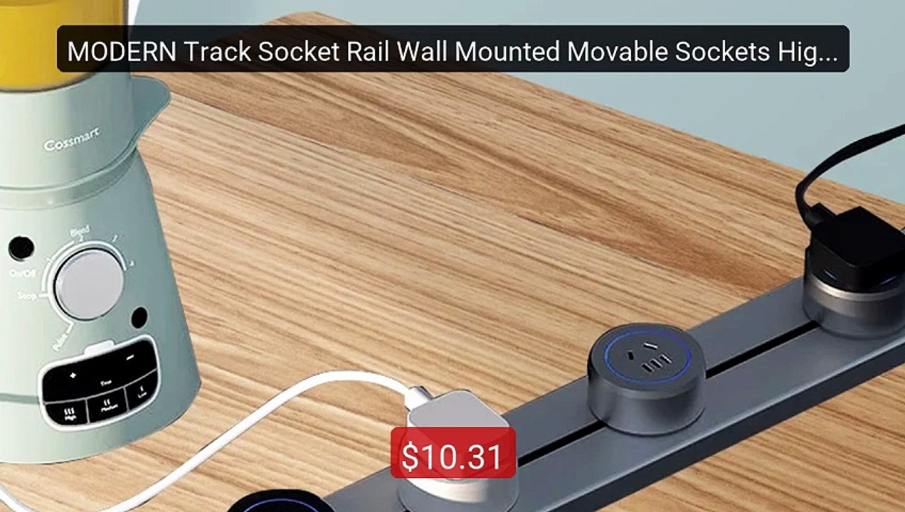 MODERN Track Socket Rail Wall Mounted Movable Sockets High End Hom... -- Best Deal 2026 | Shop Now!