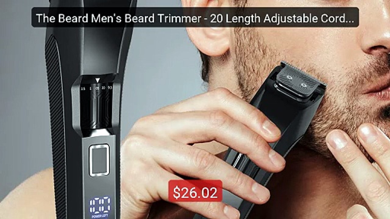 The Beard Men's Beard Trimmer - 20 Length Adjustable Cordless Clipp... -- Top Rated 2026 | Buy Now!