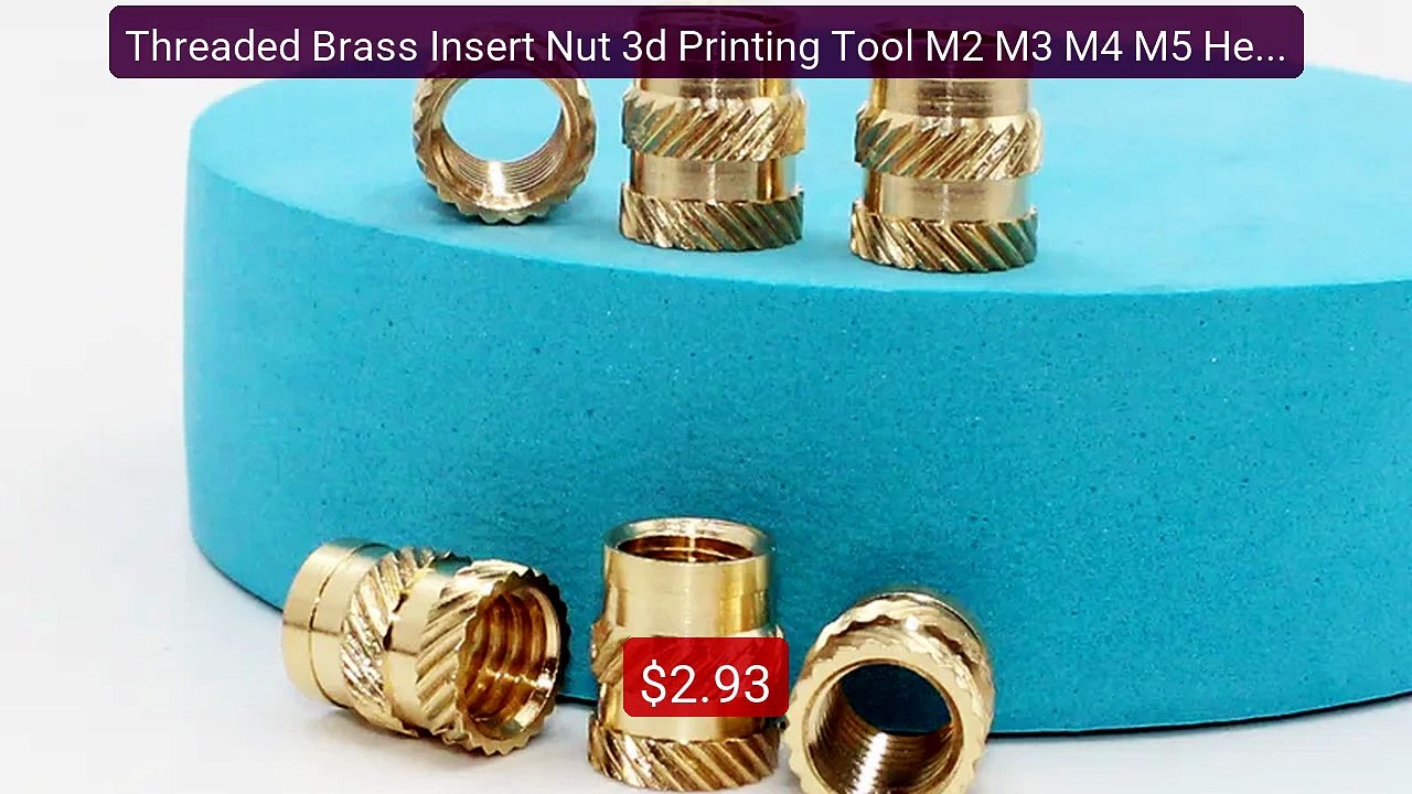 Threaded Brass Insert Nut 3d Printing Tool M2 M3 M4 M5 Heat Set In... -- Best Deal 2026 | Shop Now!
