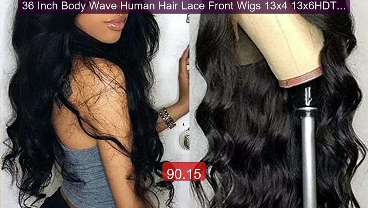 36 Inch Body Wave Human Hair Lace Front Wigs 13x4 13x6HDTransp... -- Best Buy 2026 | Great Quality!