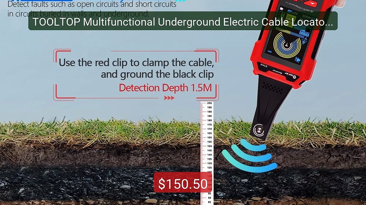 TOOLTOP Multifunctional Underground Electric Cable Locator 60000 C... -- Best Deal 2026 | Shop Now!