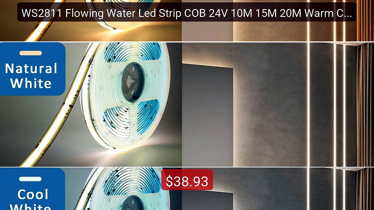 WS2811 Flowing Water Led Strip COB 24V 10M 15M 20M Warm Cool White... -- Best Deal 2026 | Shop Now!