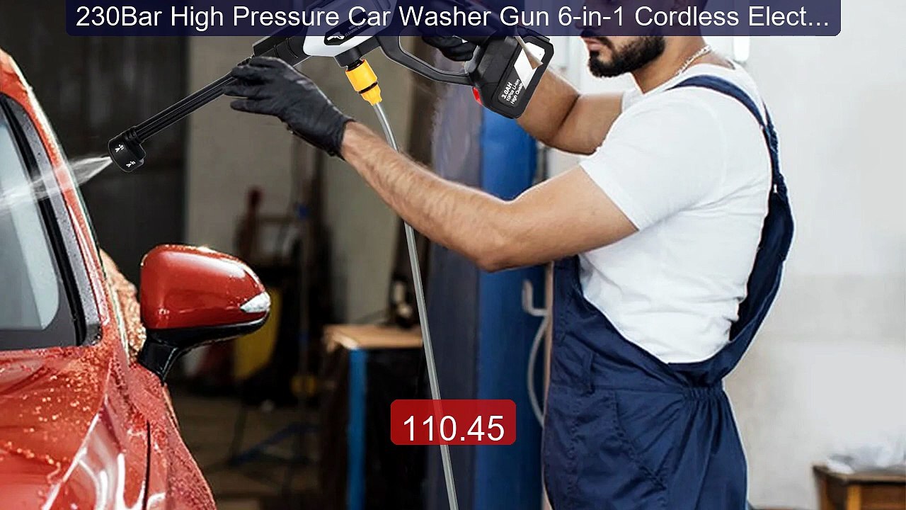 230Bar High Pressure Car Washer Gun 6-in-1 Cordless Electri... -- Top Pick 2026 | Unbeatable Price!