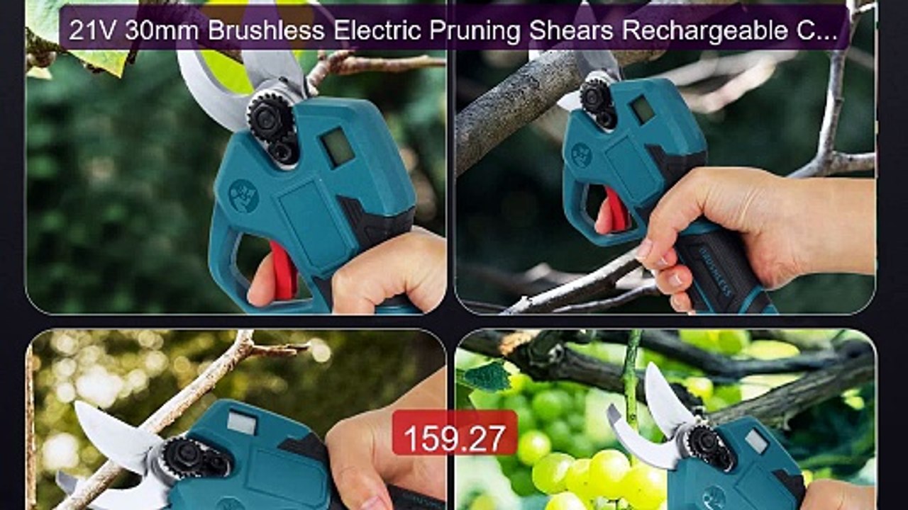 21V 30mm Brushless Electric Pruning Shears Rechargeable Cor... -- Top Pick 2026 | Unbeatable Price!