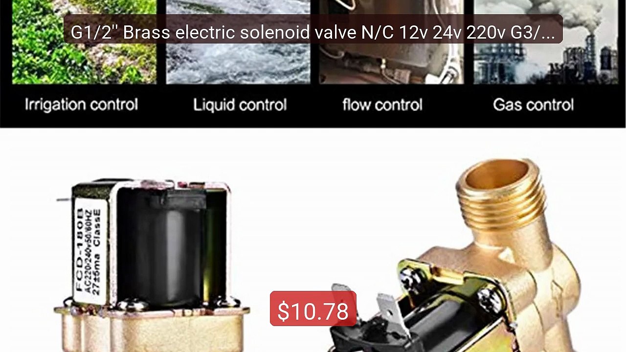 G1/2'' Brass electric solenoid valve N/C 12v 24v 220v G3/4'' W... -- Hot Deal 2026 | Limited Offer!