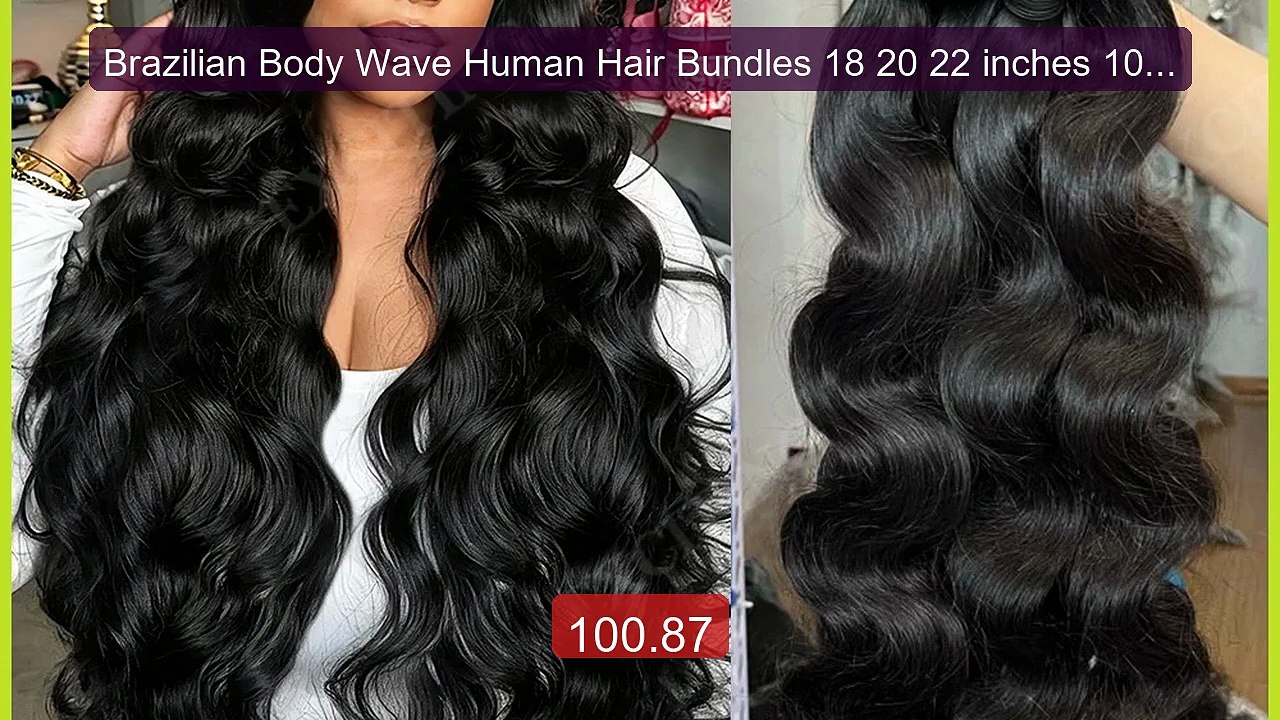 Brazilian Body Wave Human Hair Bundles 18 20 22 inches 100%... -- Top Pick 2026 | Unbeatable Price!