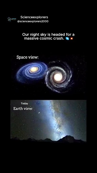 What Happens When the Milky Way Collides with Andromeda?#space #facts #nasa