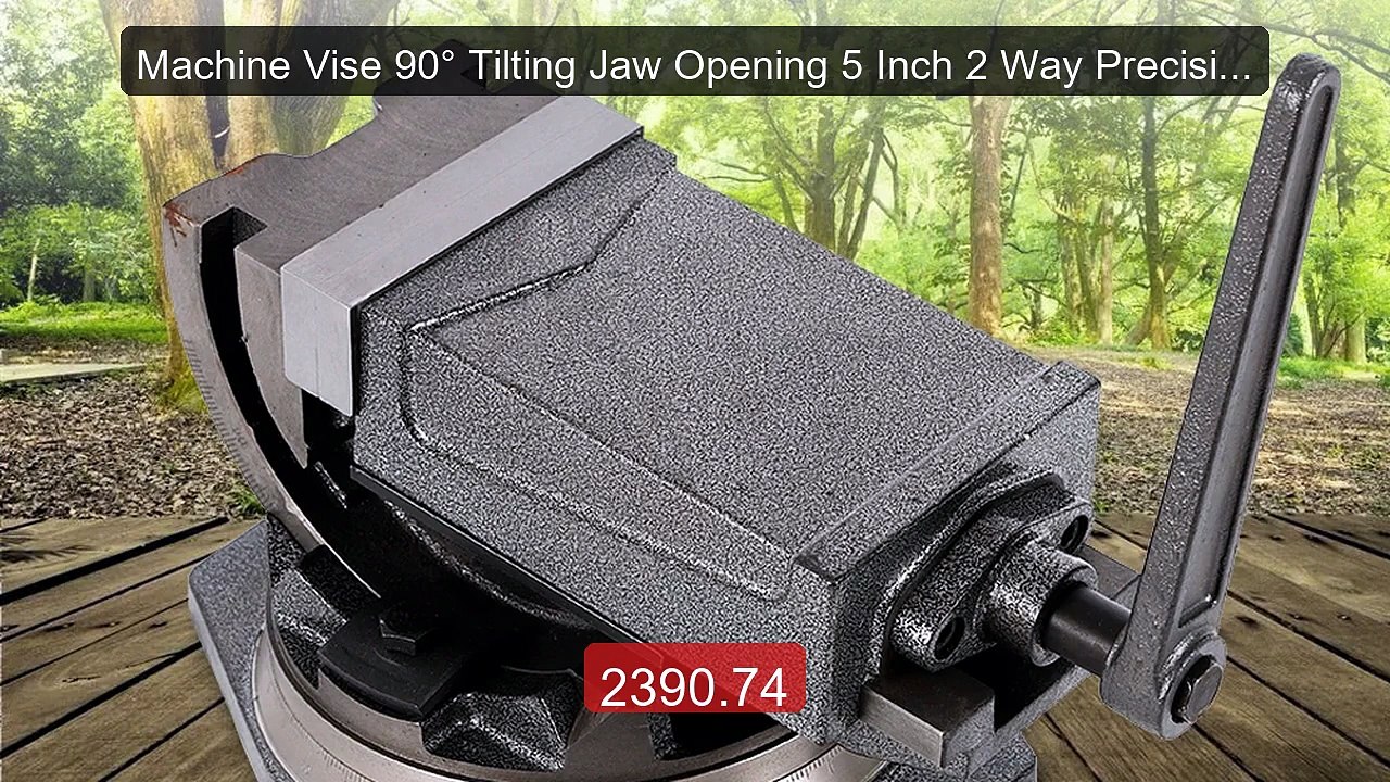 Machine Vise 90° Tilting Jaw Opening 5 Inch 2 Way Precision Swivel... -- Best Deal 2026 | Shop Now!