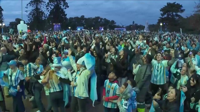 Así celebró Buenos Aires la remontada de Argentina a Inglaterra