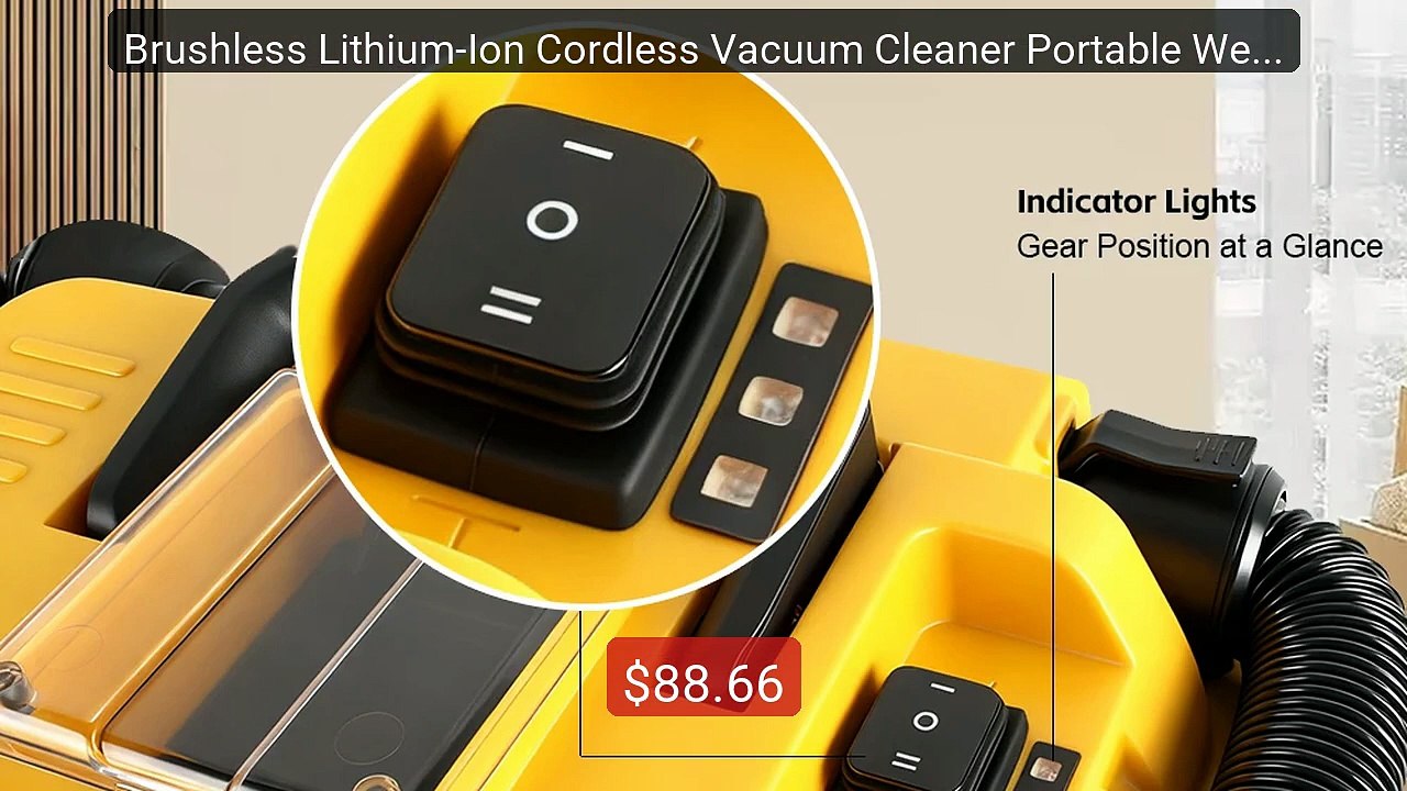 Brushless Lithium-Ion Cordless Vacuum Cleaner Portable Wet & Dry V... -- Best Deal 2026 | Shop Now!