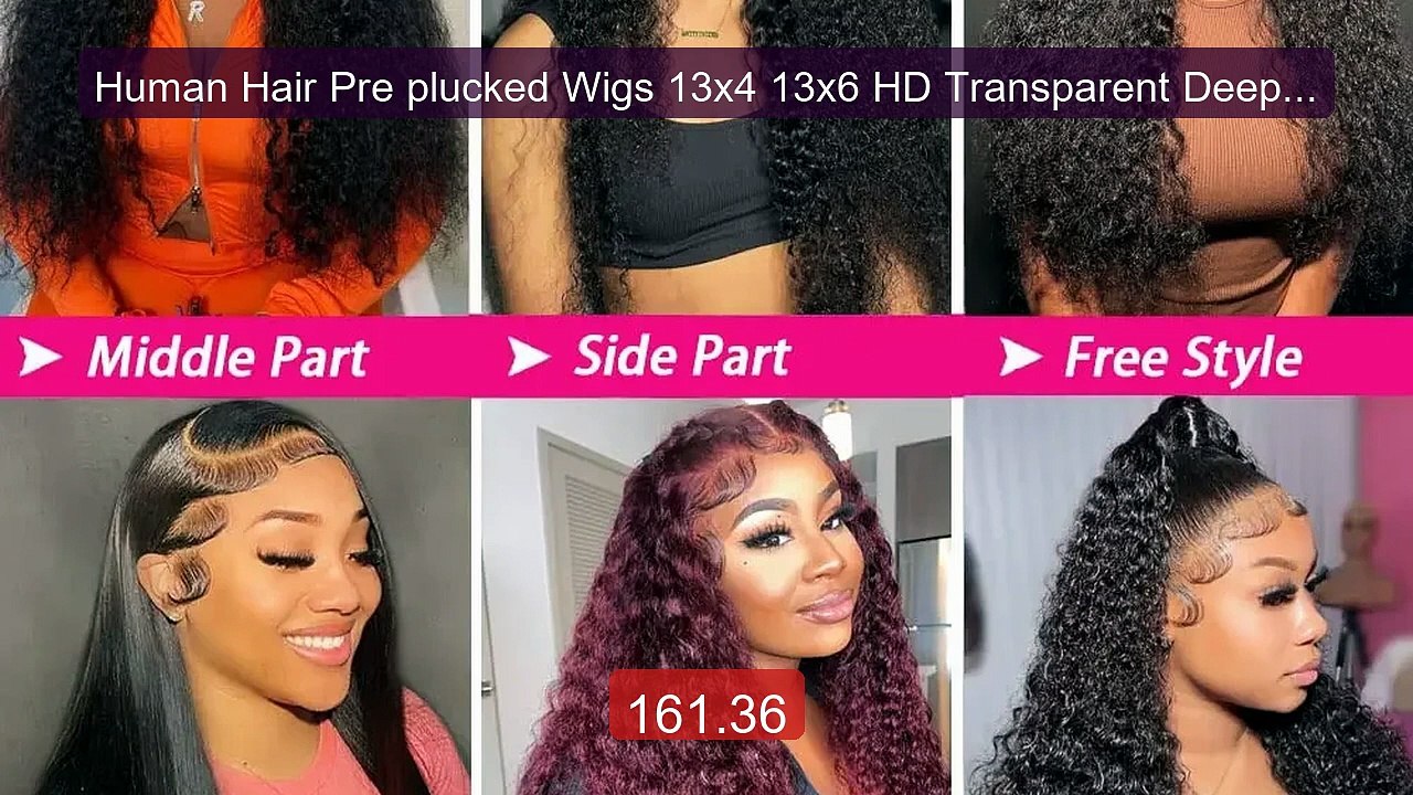 Human Hair Pre plucked Wigs 13x4 13x6 HD Transparent Deep Wave... -- Hot Deal 2026 | Limited Offer!