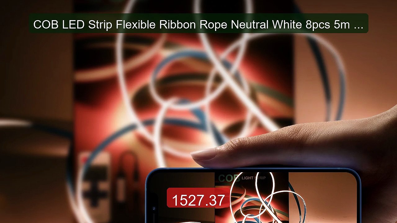 COB LED Strip Flexible Ribbon Rope Neutral White 8pcs 5m 4000... -- Amazing Value 2026 | Must Have!