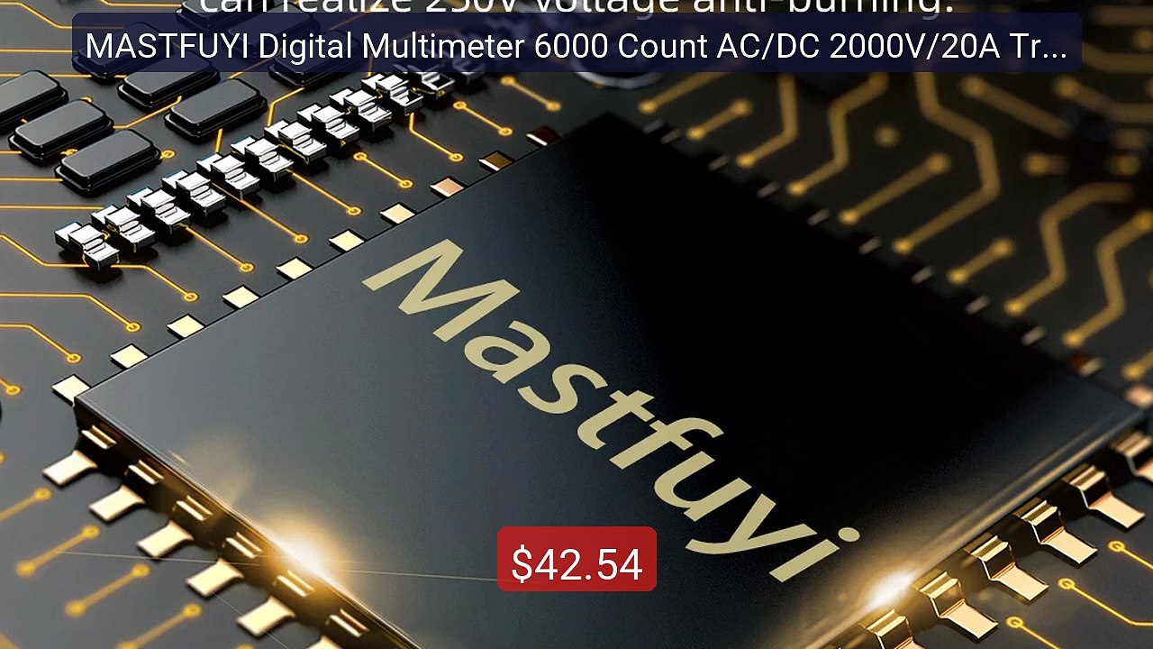 MASTFUYI Digital Multimeter 6000 Count AC/DC 2000V/20A True... -- Top Pick 2026 | Unbeatable Price!