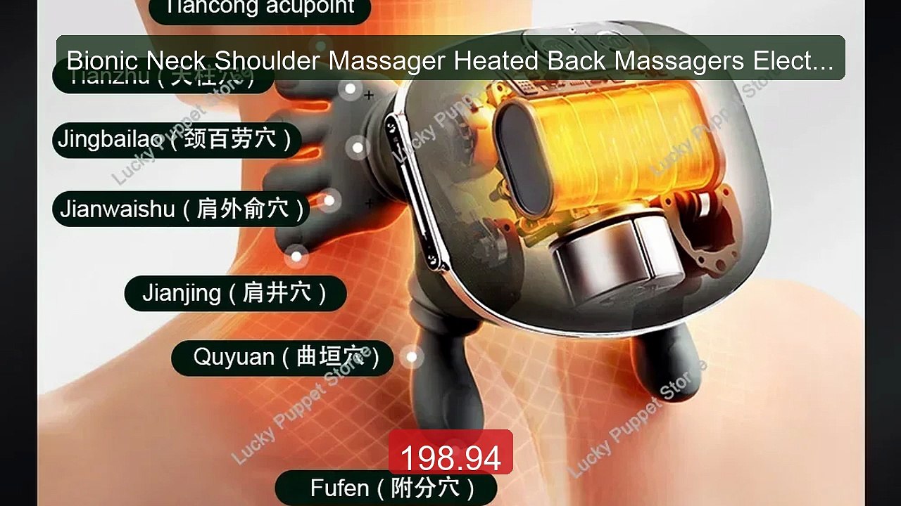 Bionic Neck Shoulder Massager Heated Back Massagers Electric K... -- Hot Deal 2026 | Limited Offer!