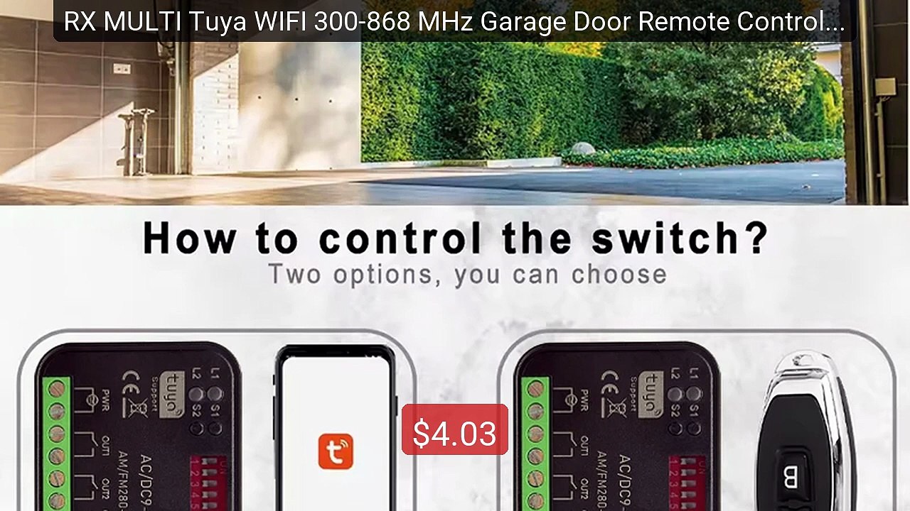 RX MULTI Tuya WIFI 300-868 MHz Garage Door Remote Control Rece... -- Hot Deal 2026 | Limited Offer!
