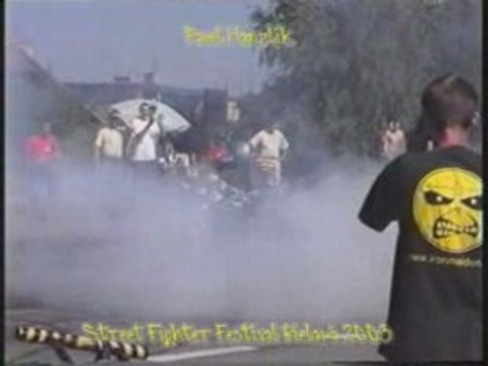 Yamaha Fazer 1000 rotating burnout