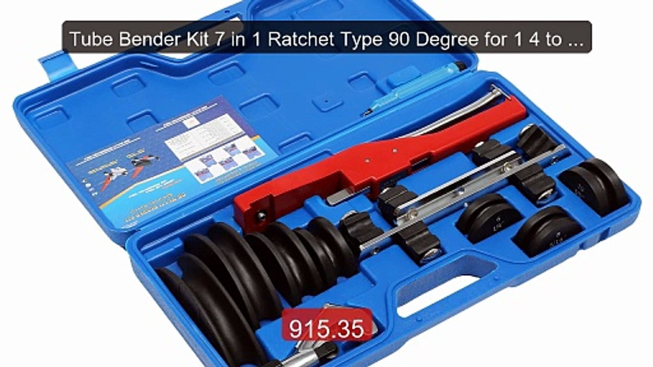 Tube Bender Kit 7 in 1 Ratchet Type 90 Degree for 1 4 to 7 8 Inch C... -- Top Rated 2026 | Buy Now!