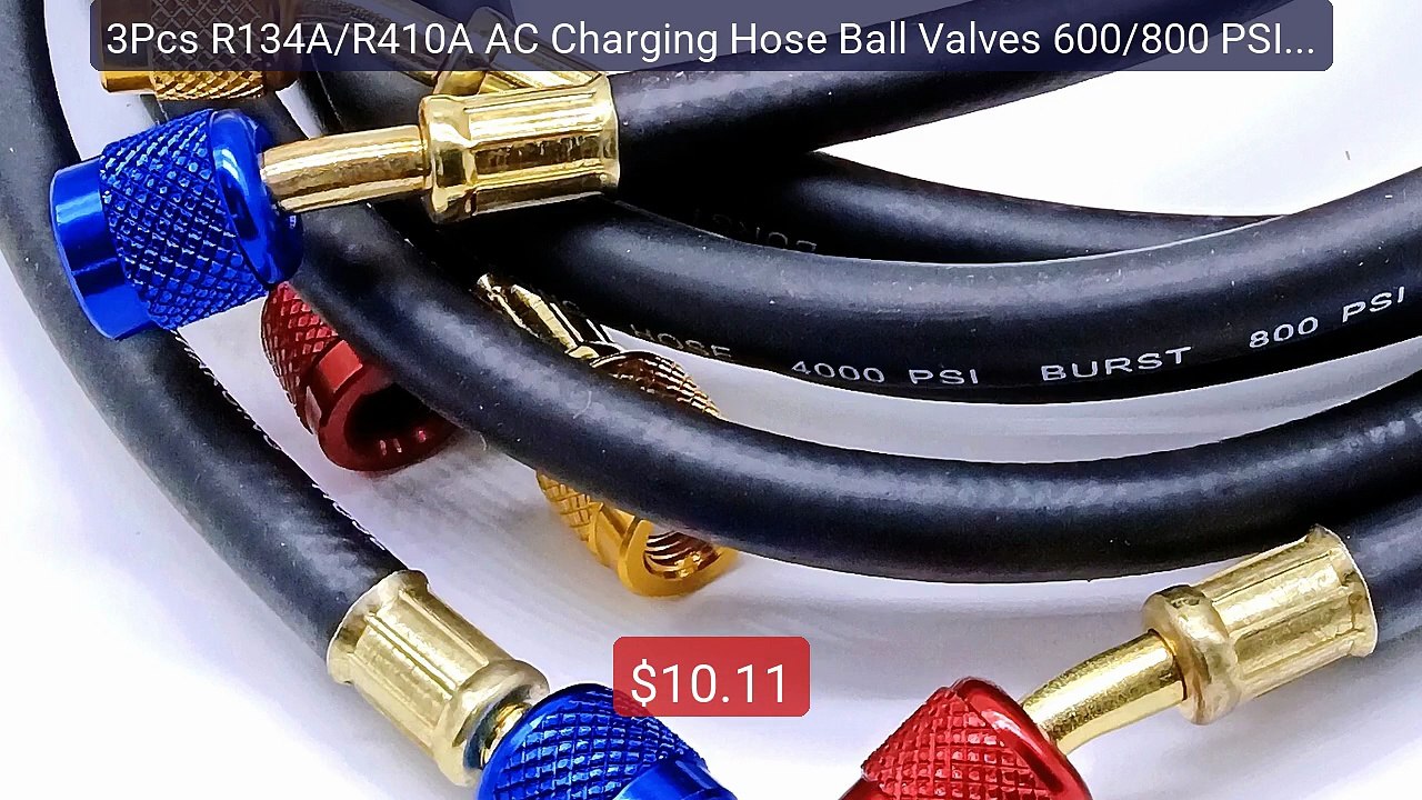 3Pcs R134A/R410A AC Charging Hose Ball Valves 600/800 PSI 1... -- Top Pick 2026 | Unbeatable Price!
