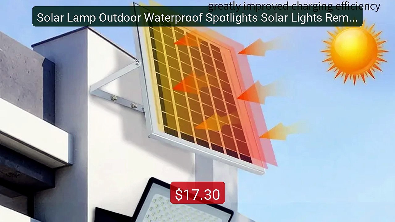 Solar Lamp Outdoor Waterproof Spotlights Solar...
