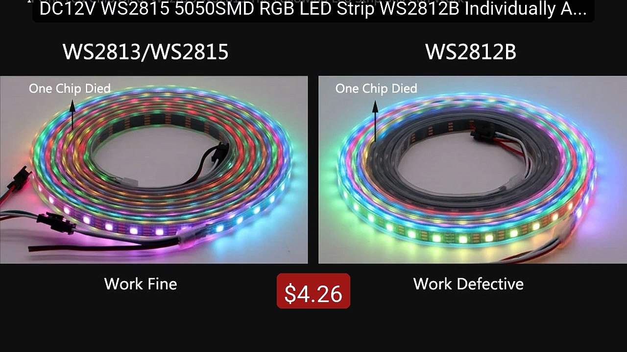 DC12V WS2815 5050SMD RGB LED Strip WS2812B Individually Addres... -- Hot Deal 2026 | Limited Offer!