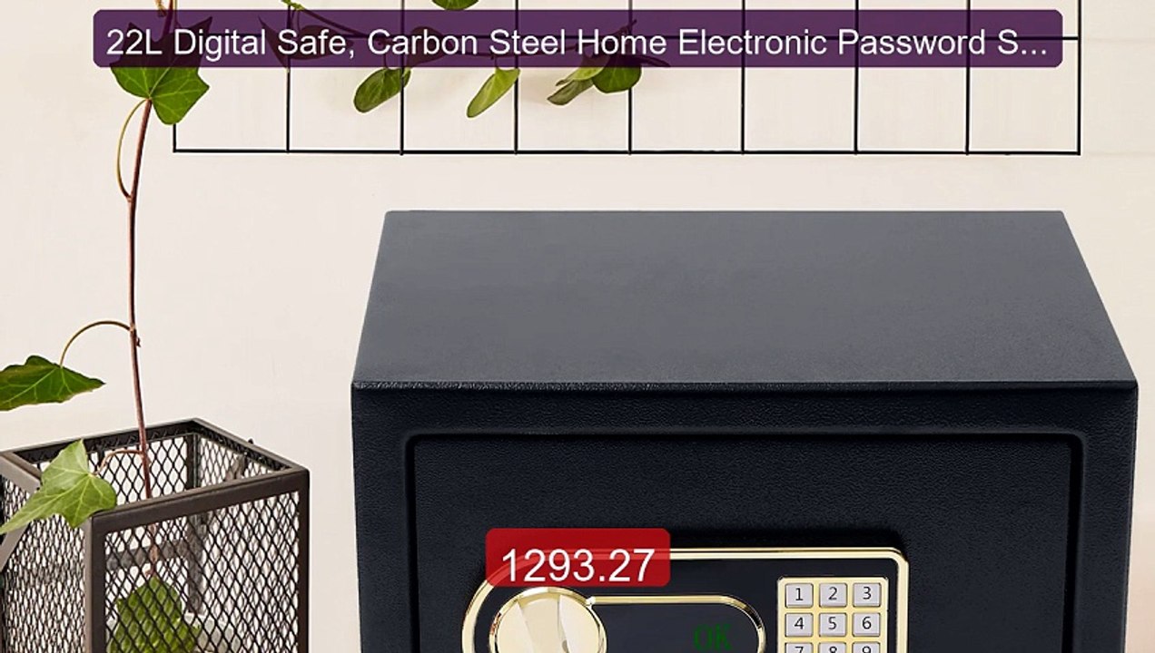 22L Digital Safe, Carbon Steel Home Electronic Password Safe Depos... -- Best Deal 2026 | Shop Now!