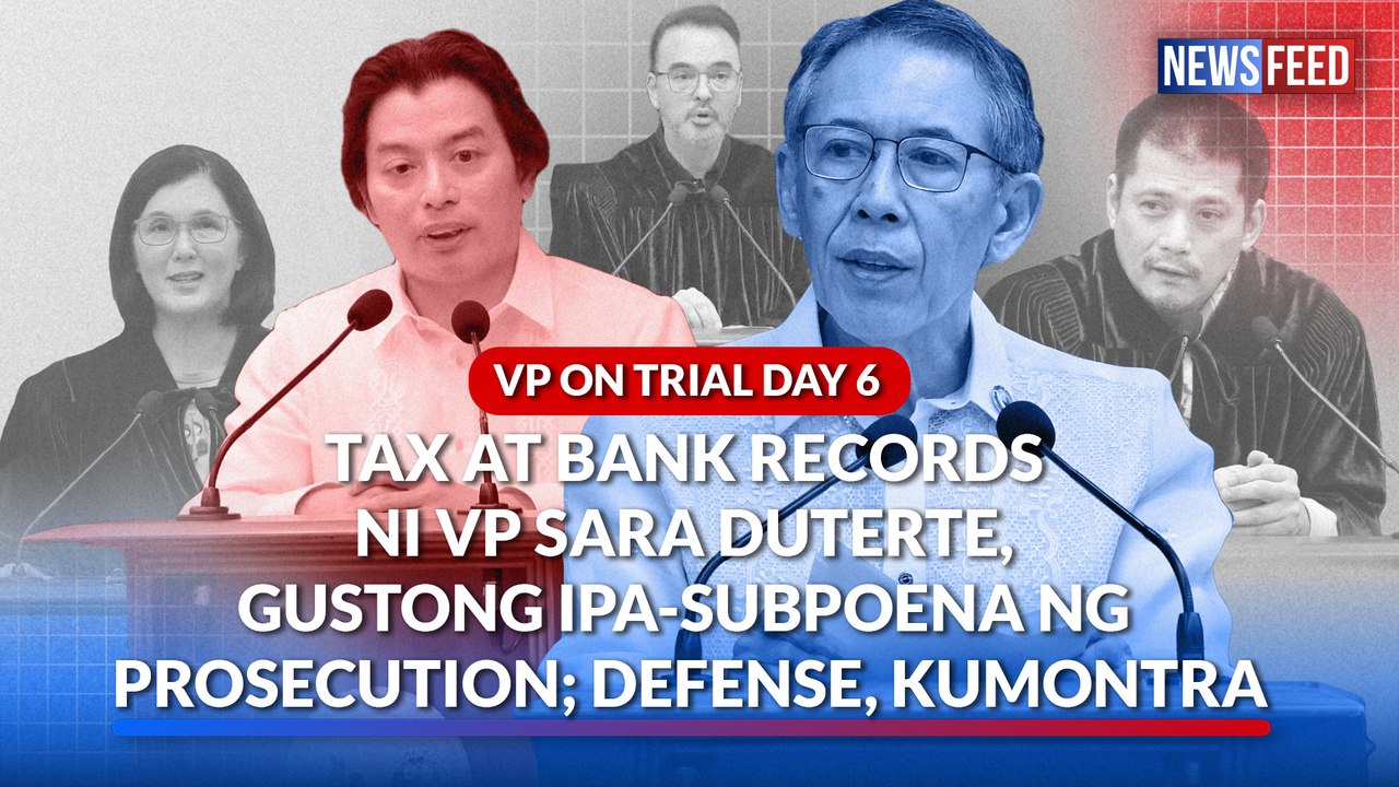VP ON TRIAL DAY 6 — Tax at bank records ni VP S...
