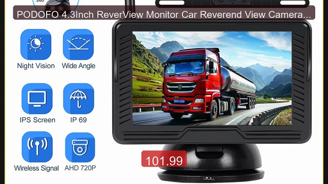 PODOFO 4.3Inch ReverView Monitor Car Reverend View Camera Back... Hot Deal 2026 | Limited Offer!