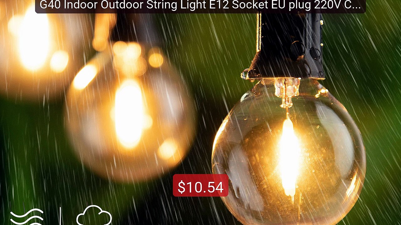 G40 Indoor Outdoor String Light E12 Socket EU plug 220V Connectabl... -- Best Deal 2026 | Shop Now!