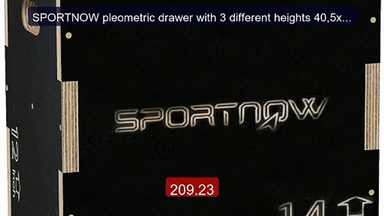 SPORTNOW pleometric drawer with 3 different heights 40,5x35,5x30,5... -- Best Deal 2026 | Shop Now!