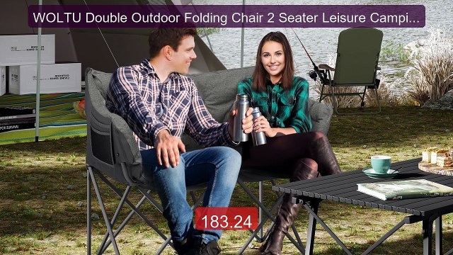 WOLTU Double Outdoor Folding Chair 2 Seater Leisure Camping Chair ... Best Deal 2026 | Shop Now!
