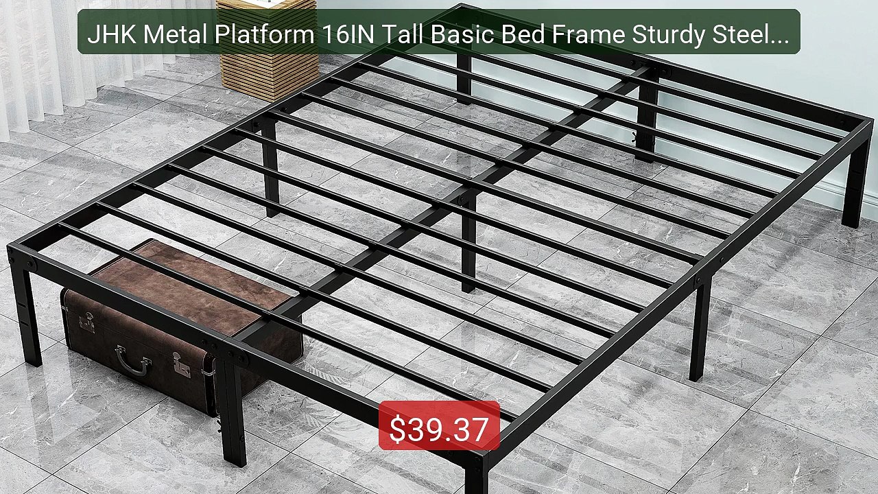 JHK Metal Platform 16IN Tall Basic Bed Frame Sturdy Steel H... -- Top Pick 2026 | Unbeatable Price!