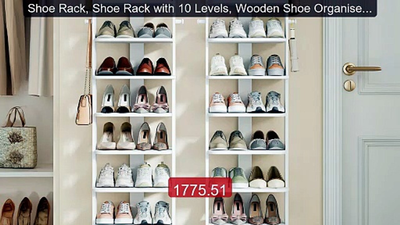 Shoe Rack, Shoe Rack with 10 Levels, Wooden Shoe Organiser with Ho... -- Best Deal 2026 | Shop Now!